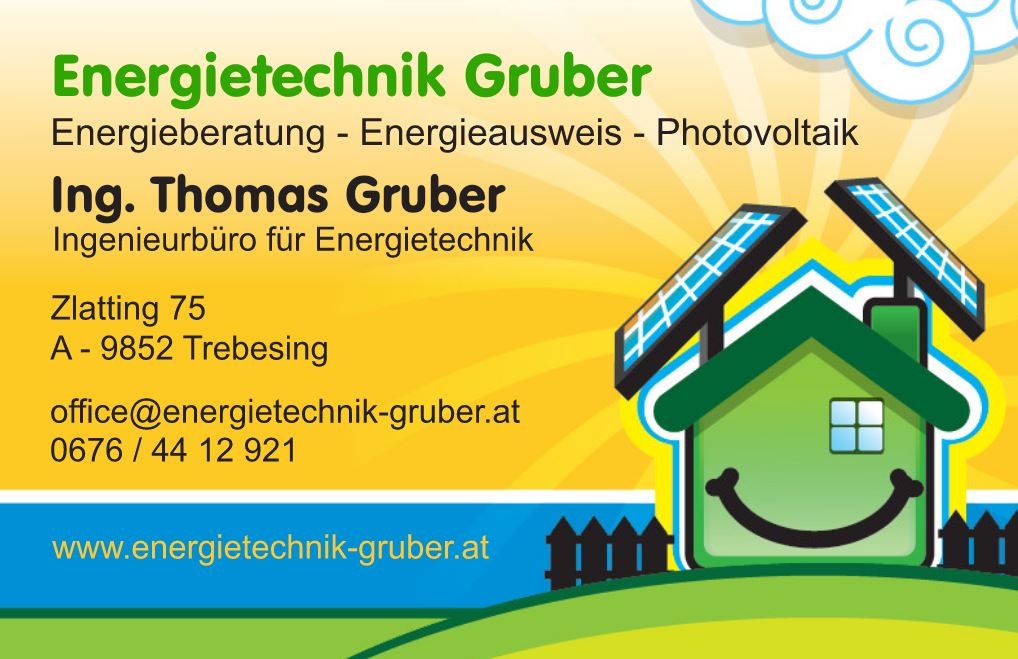 Visitenkarte Gruber Thomas Energietechnik